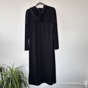Revolve Fifteen Twenty Long Hooded Open Duster Cardigan Black S
